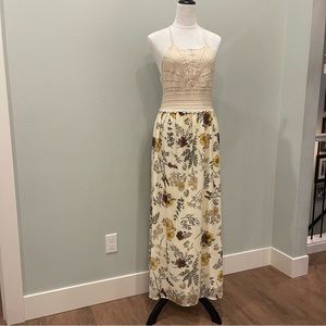 Maurice’s maxi dress cream and floral